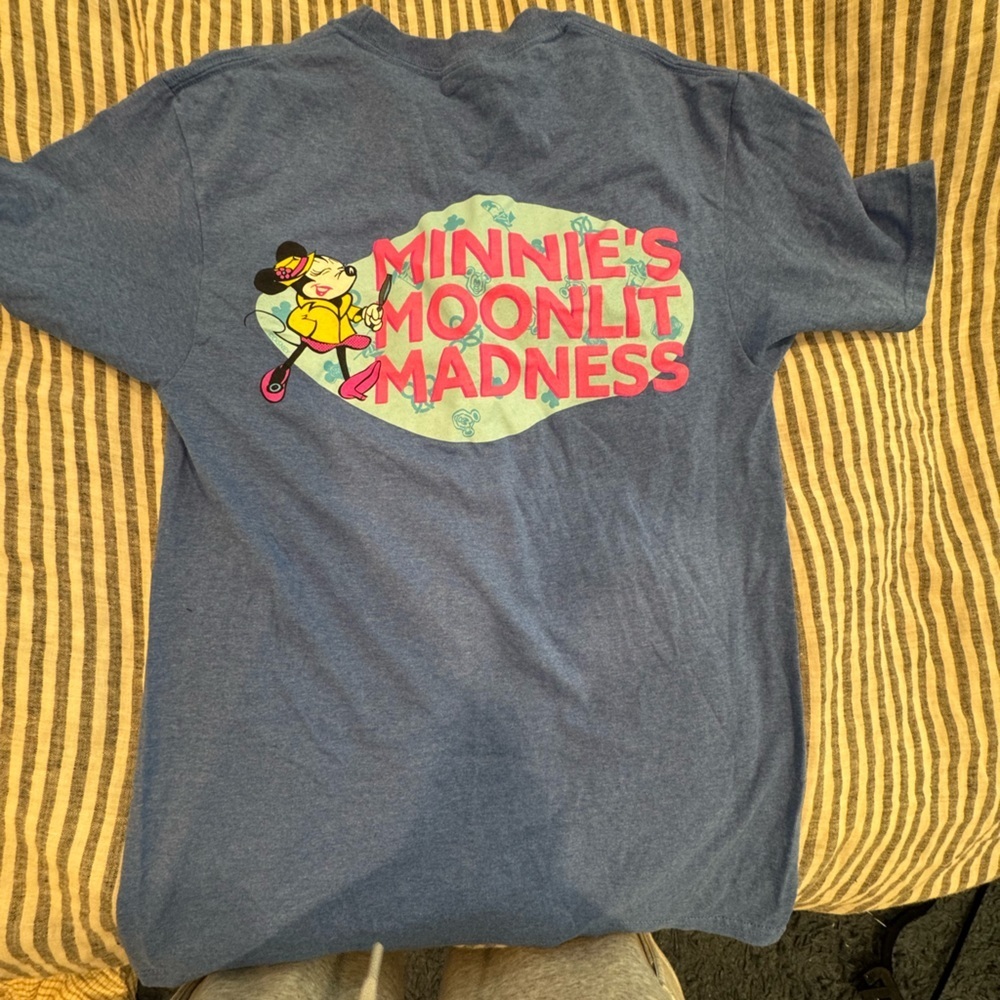 Blue Graphic Shirt Disney special rare event shirt size small moonlight madness